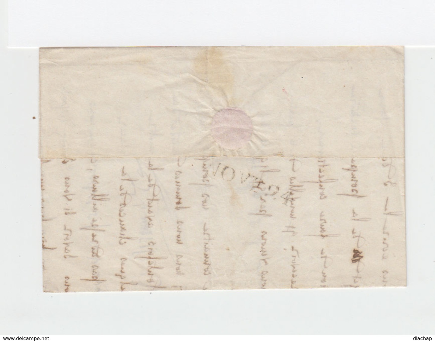 Sur LAC De Genève Pour Bonneville CAD Rouge Genève Nov 1844. Taxe Manuscrite . Au Verso Cachet Linéaire NOVE 24. (2356x) - Postmark Collection