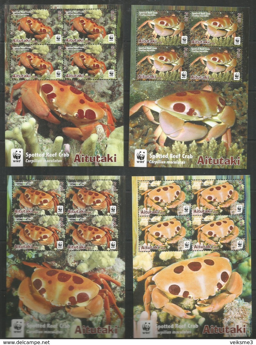 AITUTAKI - MNH - Animals - Marine Life - Crabs - WWF - Meereswelt