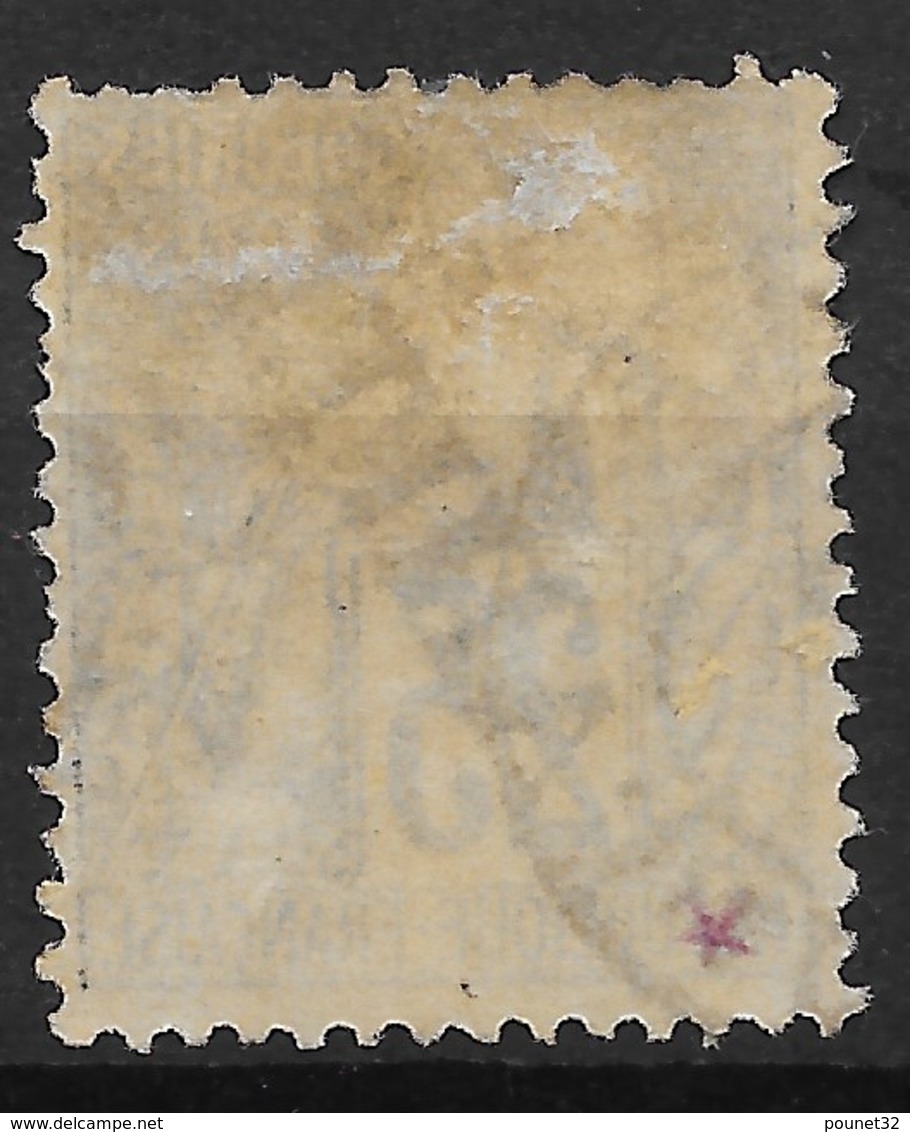 TAHITI : ALPHEE DUBOIS 25c NOIR S/ ROSE N° 15 OBLITERATION LEGERE - COTE 80 € - Used Stamps