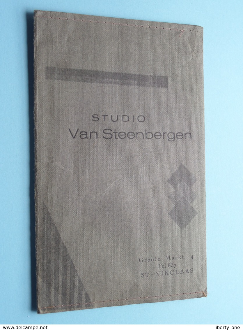 Mapje, Formaat : 17 X 10,5 Cm. > Studio VAN STEENBERGEN Groote Markt 4 St. NIKOLAAS Tel 837 ( Zie / Voir Photo ) ! - Materiale & Accessori