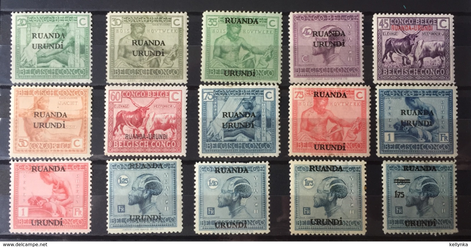 Ruanda Urundi - 62/76 - Vloors - 1925 - MNH & MH - Neufs