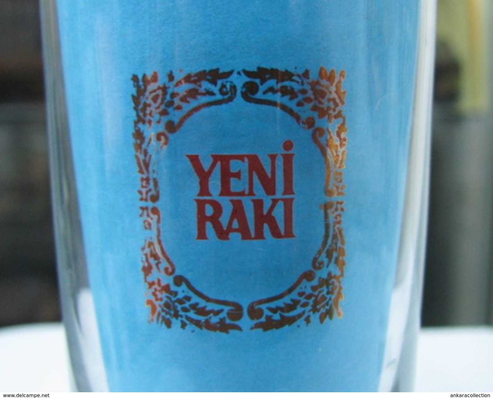 AC - YENI RAKI OLD LOGO VINTAGE GLASS RARE TO FIND - Glasses