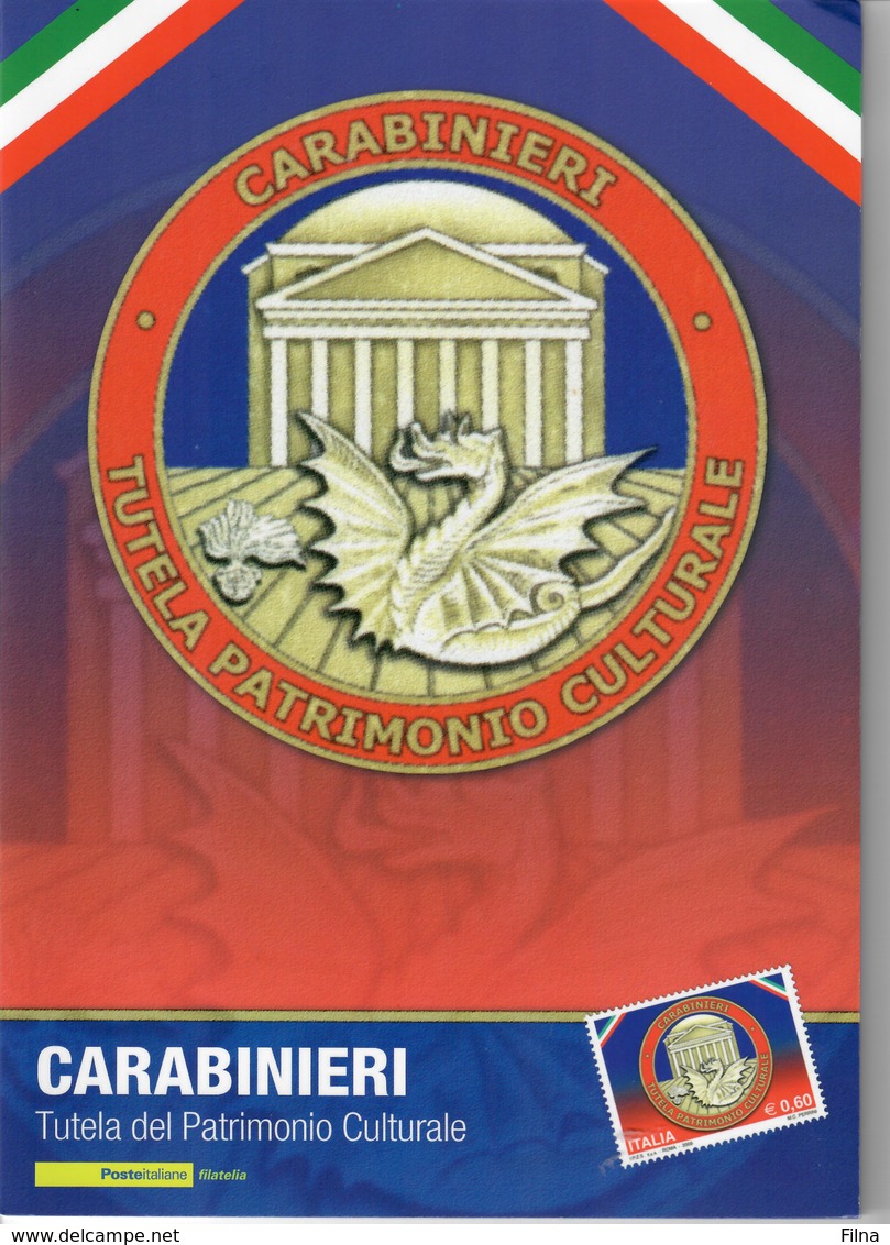 ITALIA 2009 - FOLDER   CARABINIERI TUTELA DEL PATRIMONIO CULTURALE - SENZA SPESE POSTALI - Presentation Packs