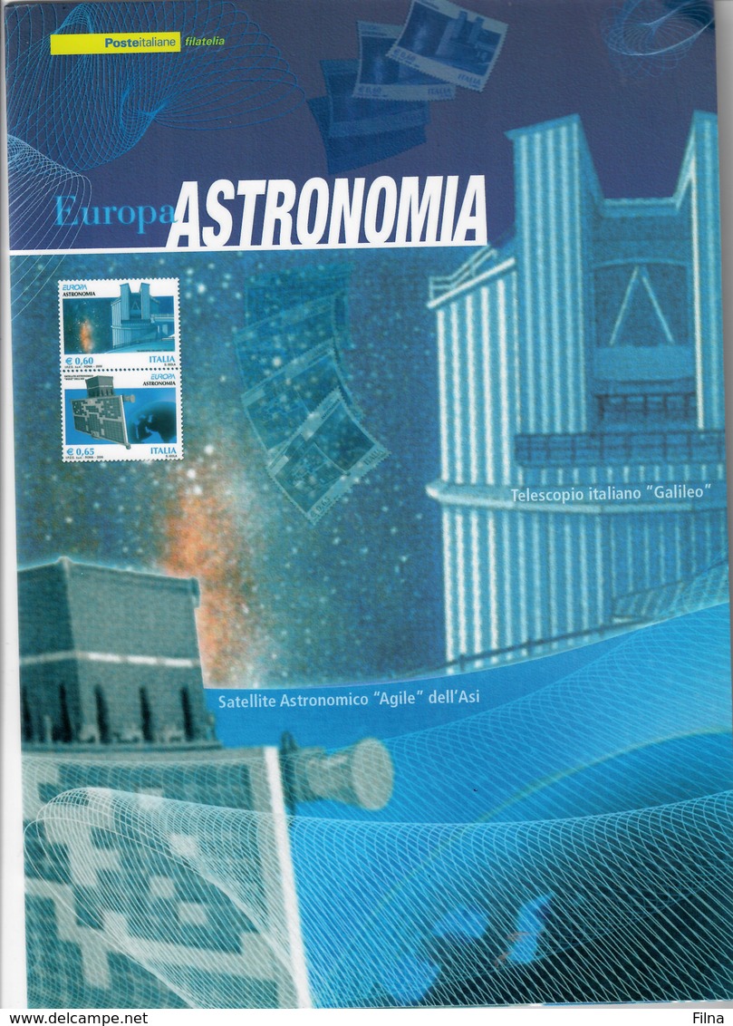ITALIA 2009 - FOLDER   ASTRONOMIA EUROPA - SENZA SPESE POSTALI - Folder