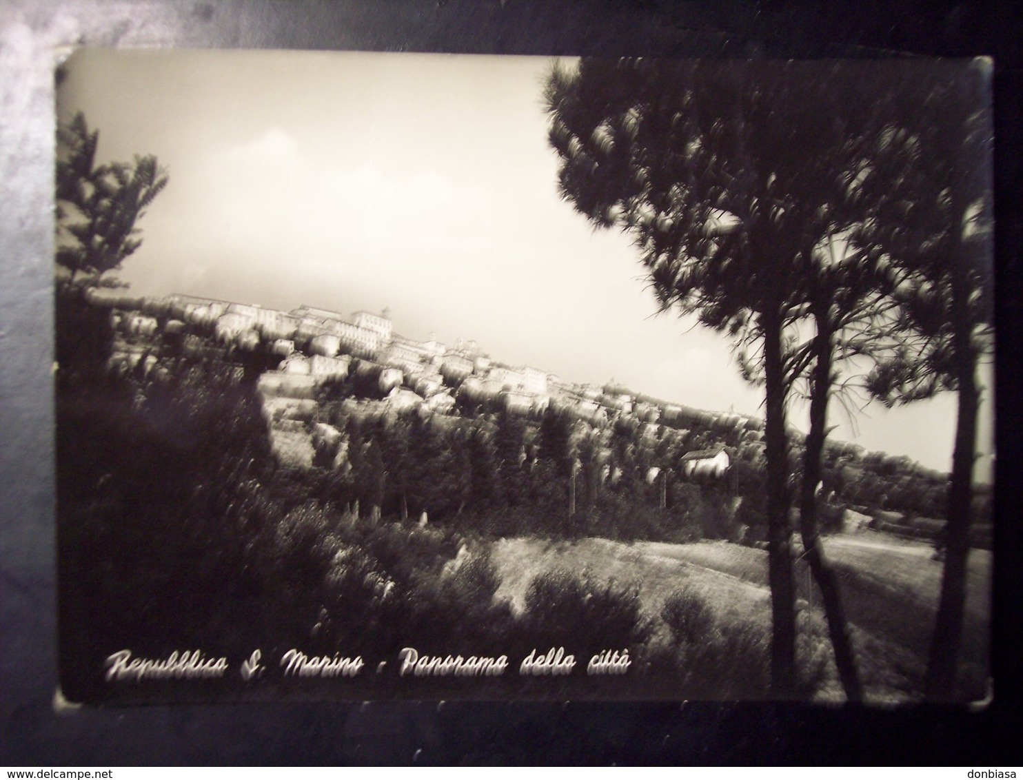 San Marino: Panorama Della Città. Cartolina B/n FG Vg 1952 - San Marino