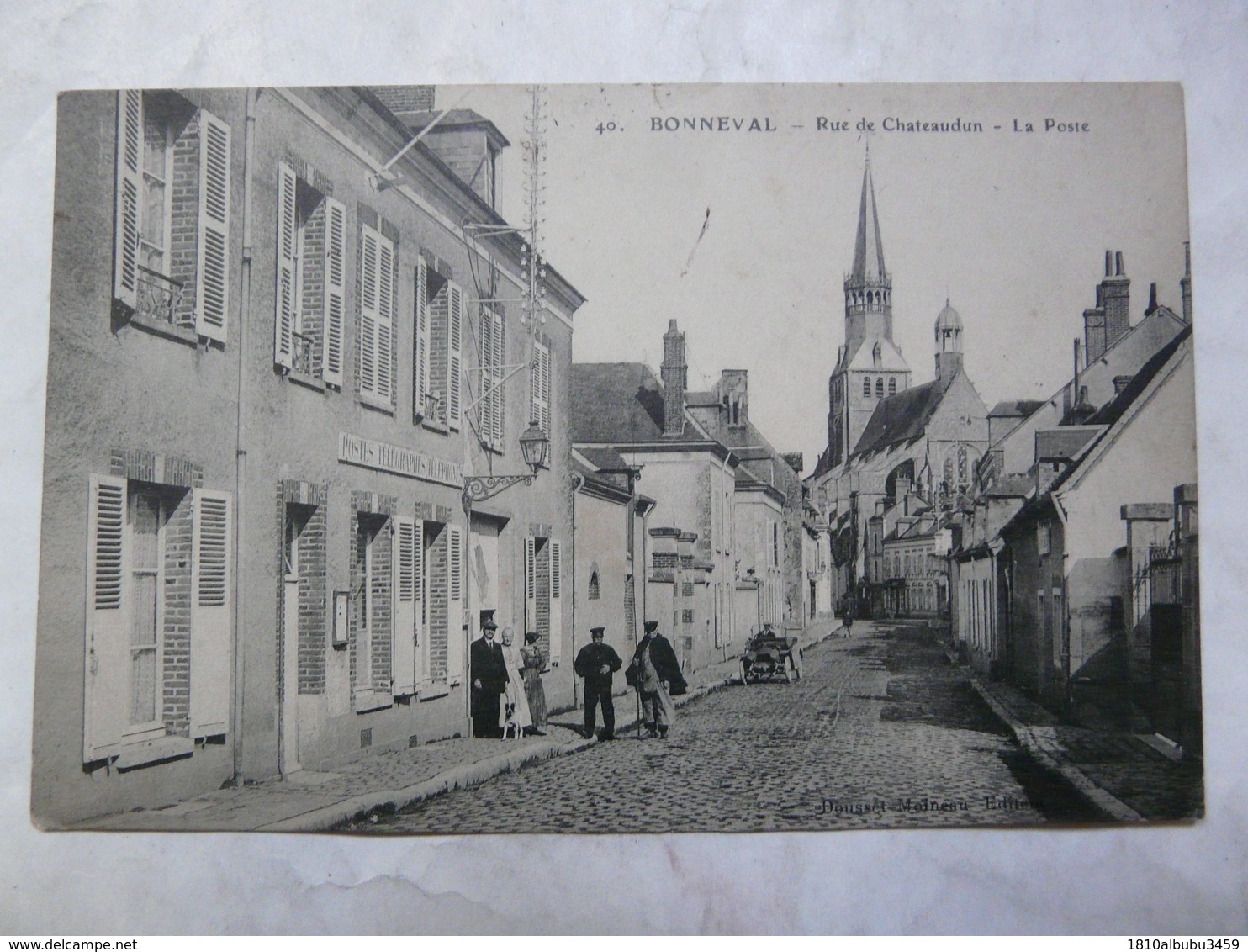 CPA 28 EURE ET LOIR - BONNEVAL : Rue De Chateaudun - La Poste - Bonneval