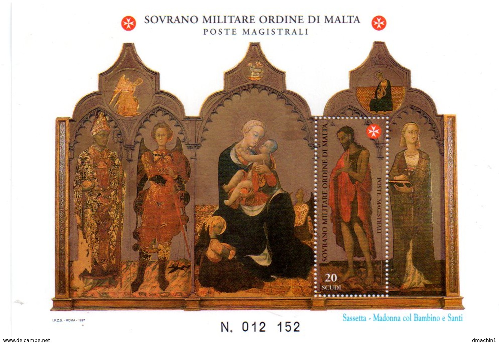 Feuillet -Ordre De Malte - Sovrano Militare Ordine Di Malta-voir état - Malte (Ordre De)