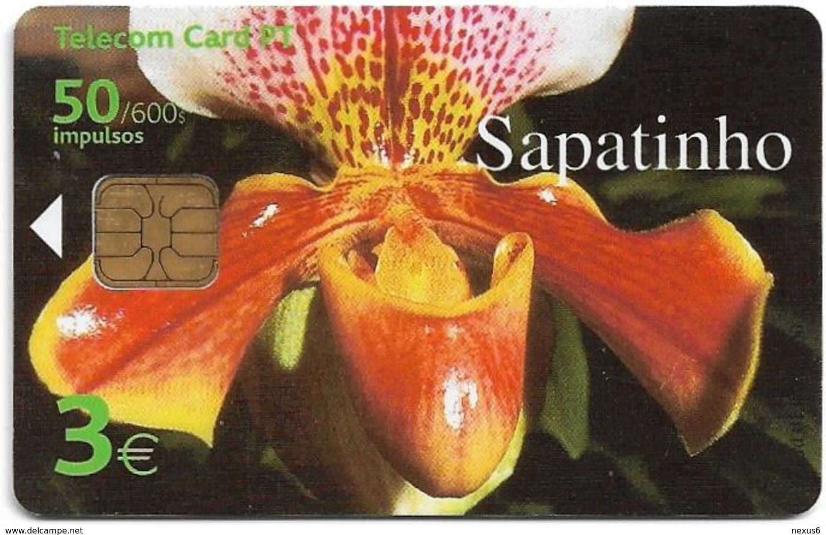 Portugal (Madeira) - PT - O Sapatinho, Flower - PT327 - 3€, 01.2002, 30.000ex, Used - Portugal