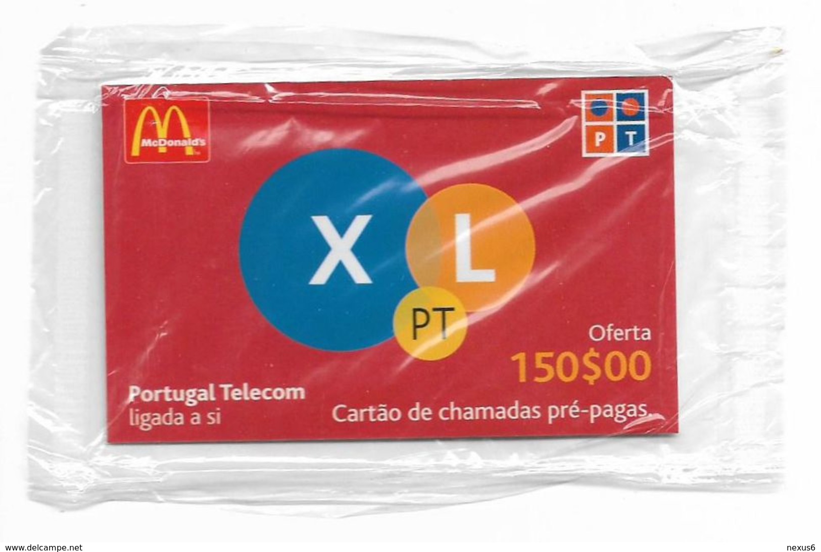 Portugal - PT - McDonald's XL Oferta 150$00 - Remote Mem. 150$PE, NSB - Portugal