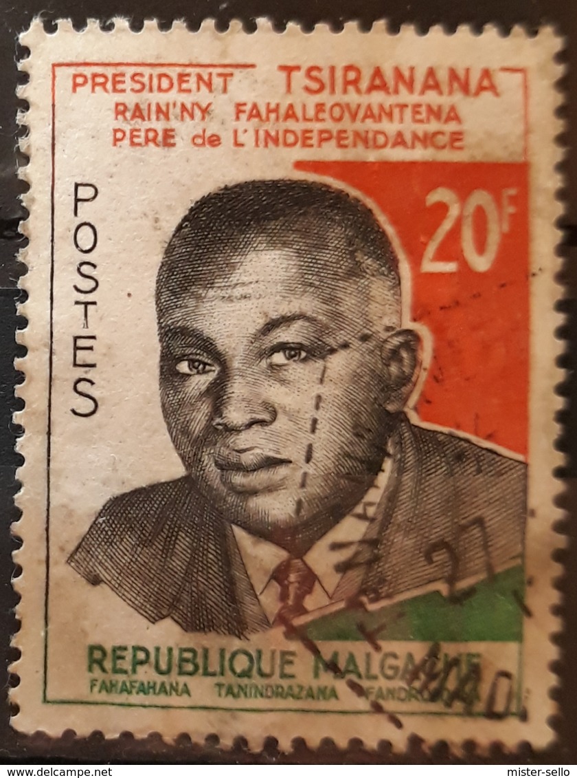 MADAGASCAR 1960 Presidente Philibert Tsiranana.. USADO - USED. - Madagascar (1960-...)