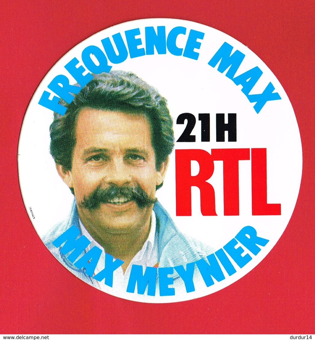 1 Autocollant RADIO RTL MAX MEYNIER - Autocollants