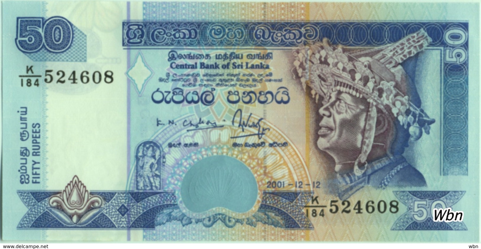 Sri-Lanka 50 Rupees (P110b) 2001 -UNC- - Sri Lanka