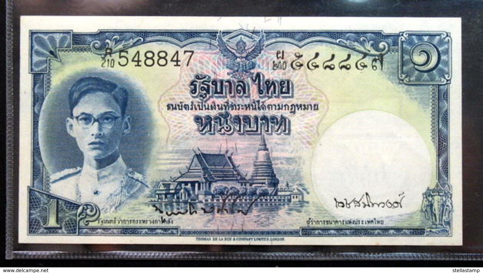 Thailand Banknote 1 Baht Series 9 Type 2 P#69b SIGN#32 UNC - Thailand