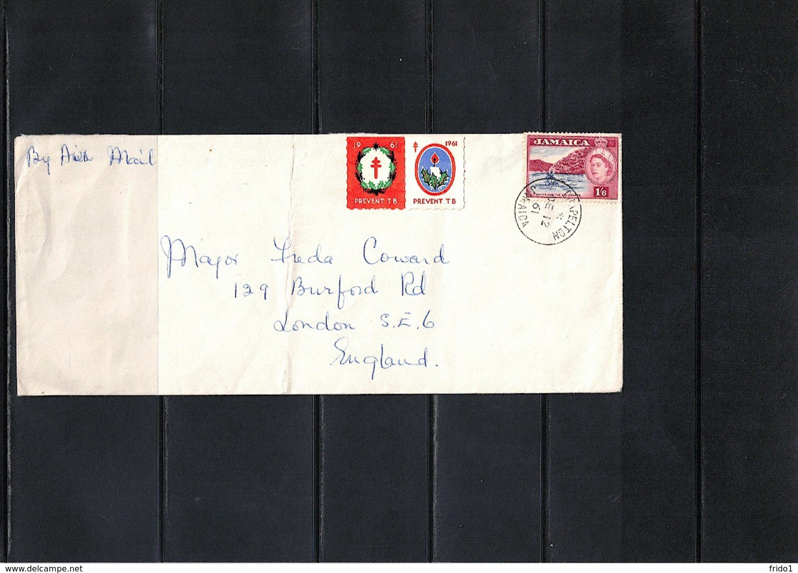 Jamaica 1961 Interesting Airmail Letter - Jamaica (1962-...)