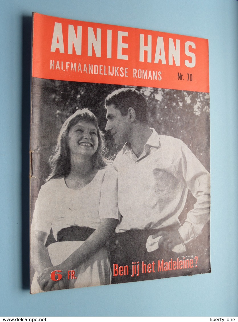 ANNIE HANS > BEN Jij Het MADELEINE ( N° 70 - Halfmaandelijkse Roman / Uitg. J. HOSTE Brussel ) ! - Sonstige & Ohne Zuordnung