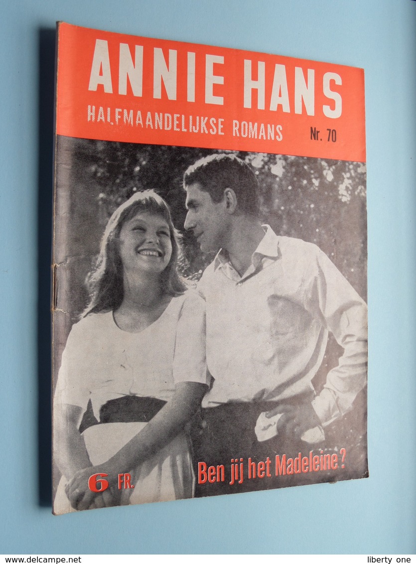 ANNIE HANS > BEN Jij Het MADELEINE ( N° 70 - Halfmaandelijkse Roman / Uitg. J. HOSTE Brussel ) ! - Andere & Zonder Classificatie