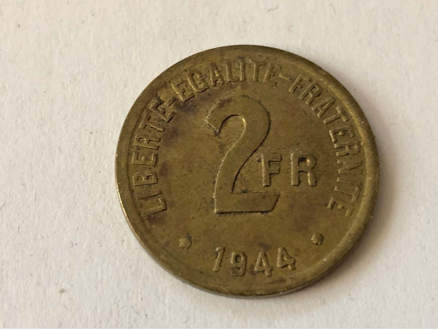 293/ 2 Francs 1944 France Libre - Sonstige & Ohne Zuordnung