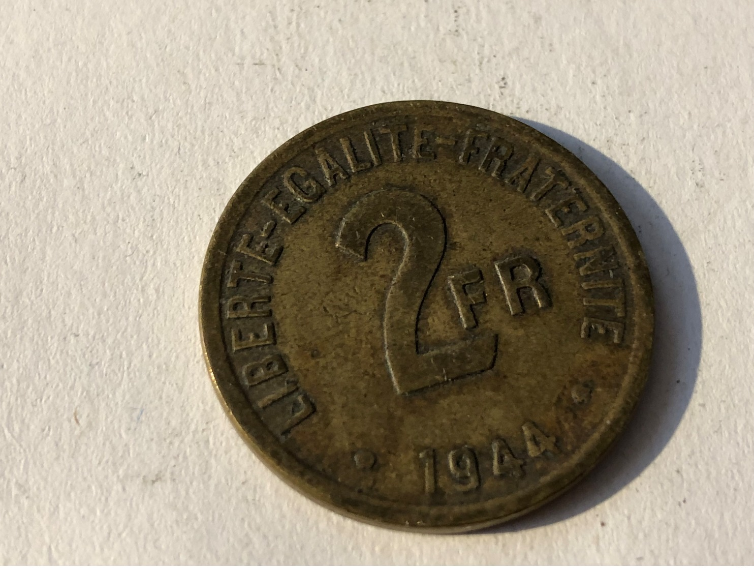 293/ 2 Francs 1944 France Libre - Sonstige & Ohne Zuordnung