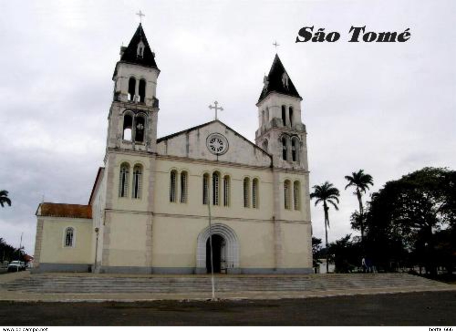 Sao Tome And Principe Sao Tome City Cathedral New Postcard - São Tomé Und Príncipe