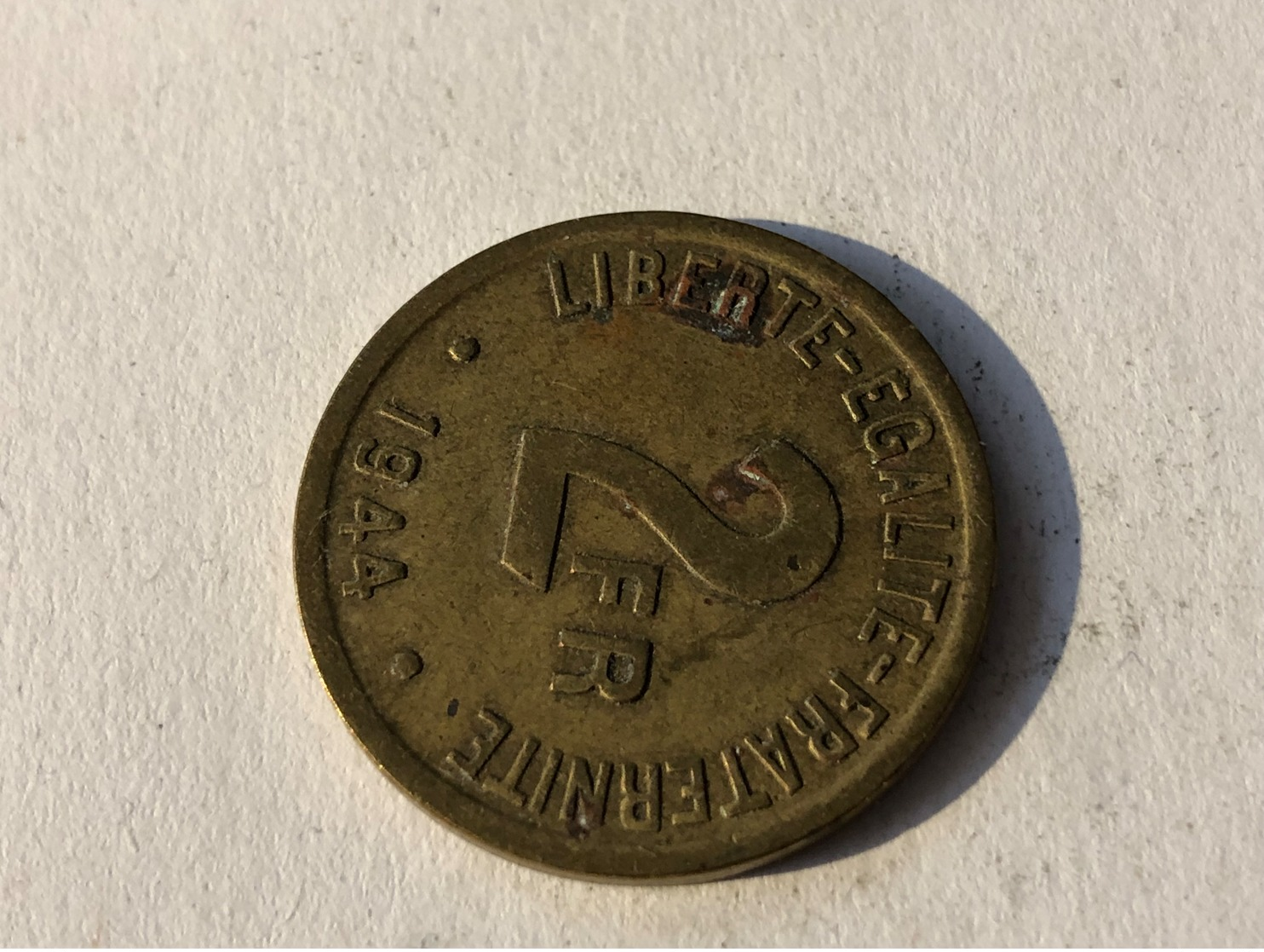 293/ 2 Francs 1944 France Libre - Sonstige & Ohne Zuordnung