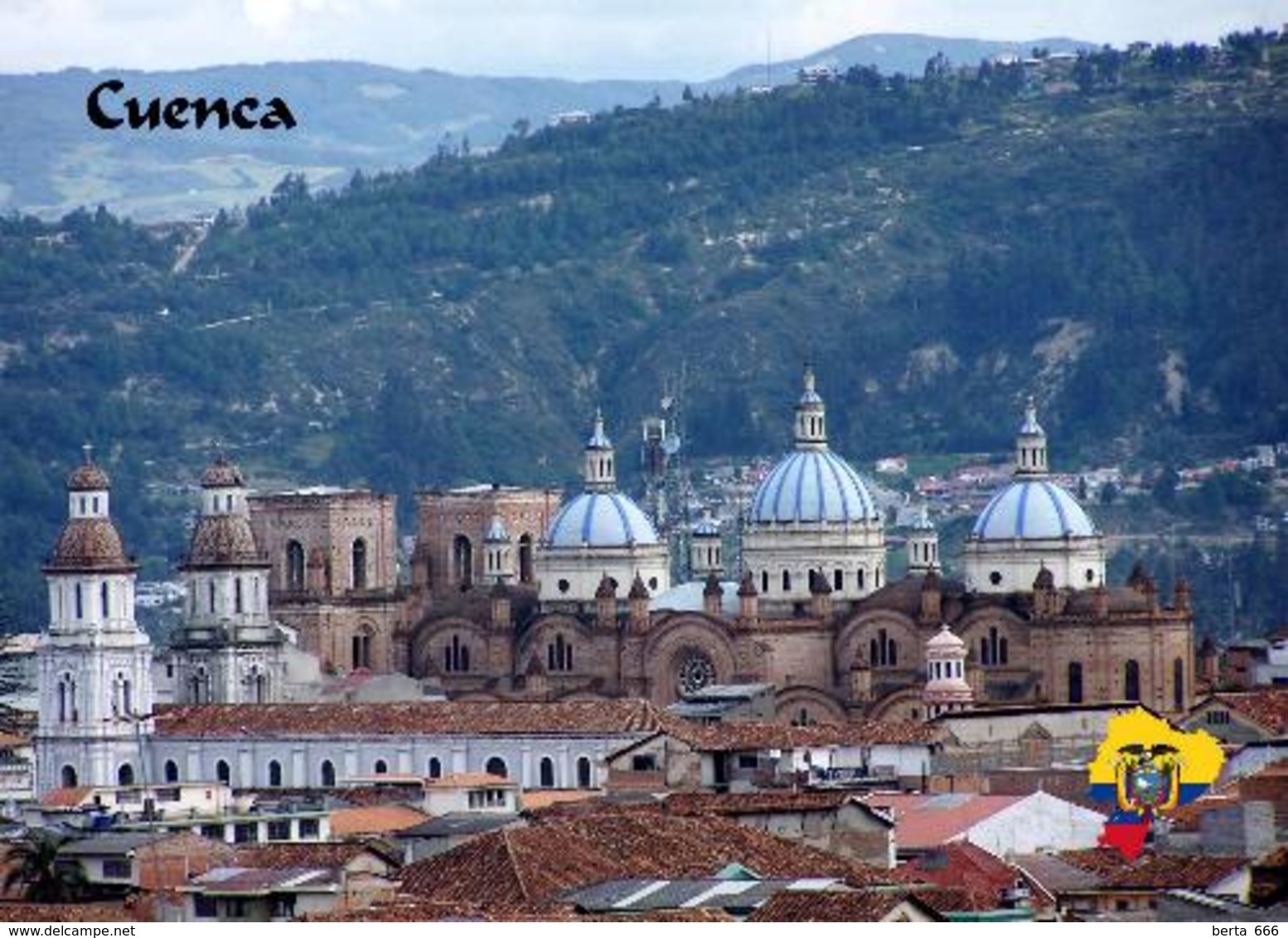 Ecuador Cuenca Historic Centre UNESCO Cathedral Domes New Postcard Ekuador AK - Equateur