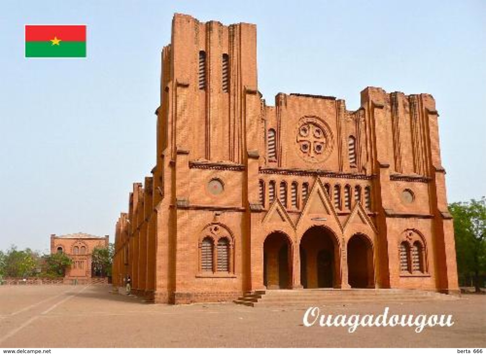 Burkina Ouagadougou Faso Cathedral New Postcard - Burkina Faso