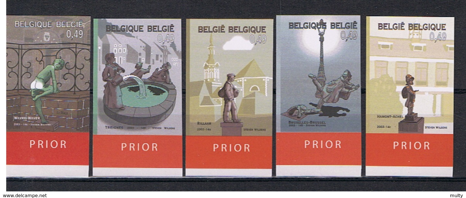 Belgie OCB 3194 / 3198  (nr 35) - 2001-…