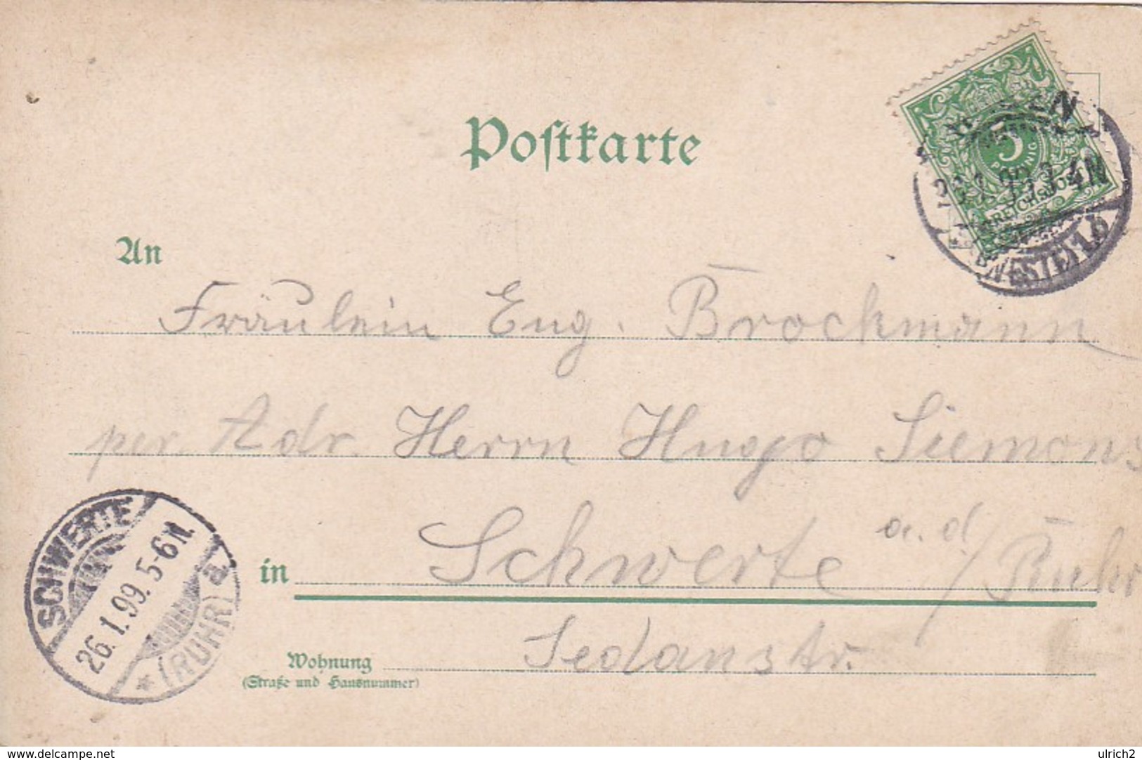 AK Künstlerkarte - Frau Mit Hut - 1899 (41619) - Ante 1900