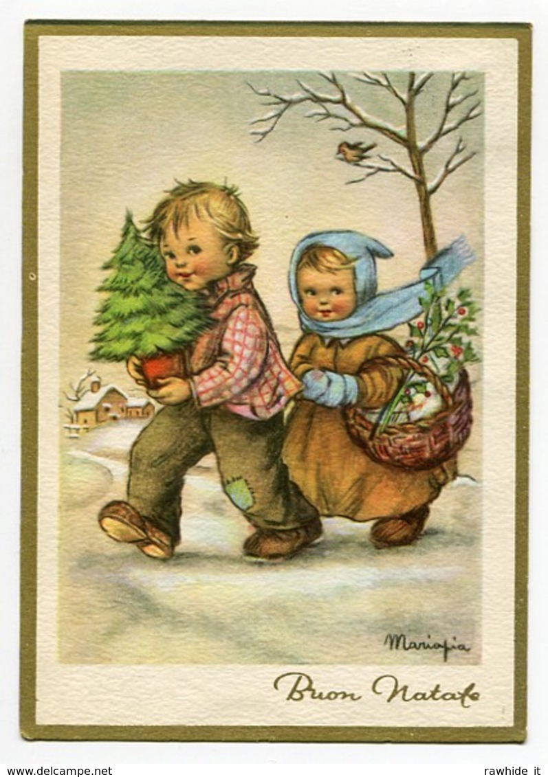 Noel Weihnachten Christmas Enfants Sign.Mariapia - Altri & Non Classificati