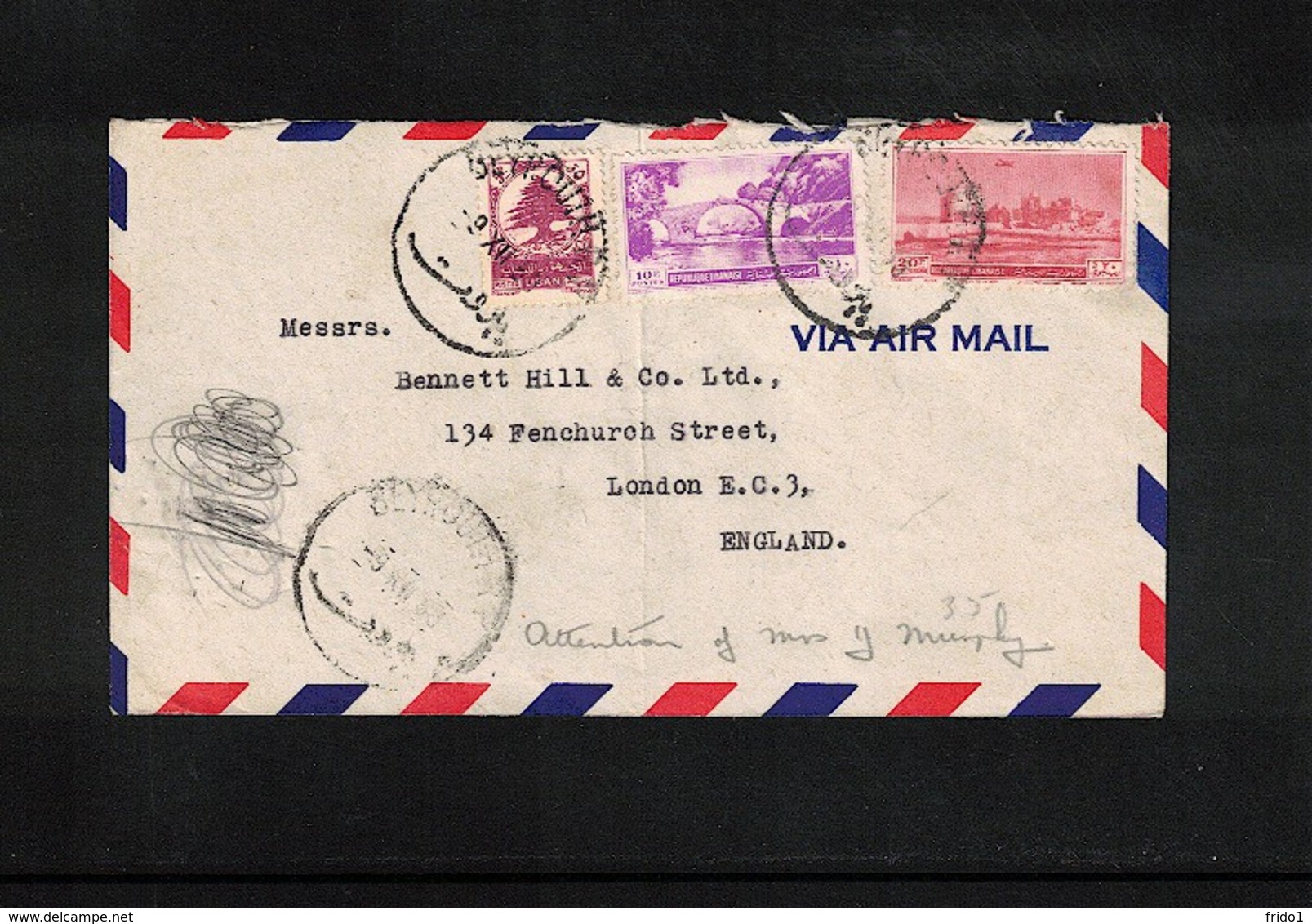 Lebanon Interesting Airmail Letter - Libanon