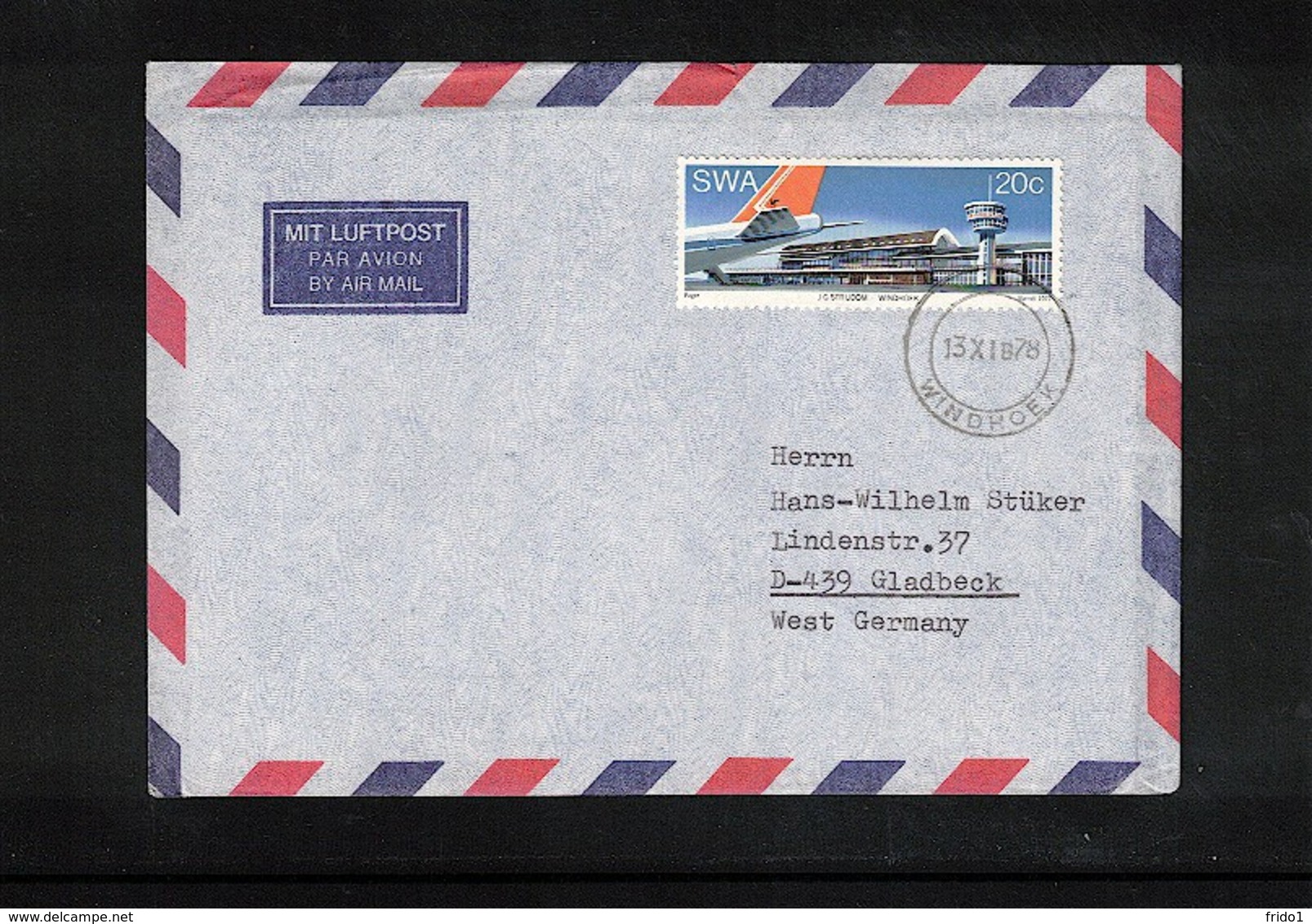 South Africa 1978 Interesting Airmail Letter - Briefe U. Dokumente