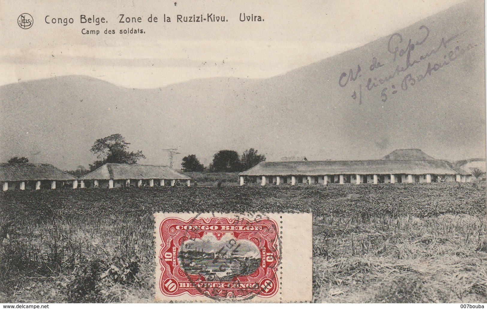 Congo Belge 1915 - Oblitération Postes Militaires Belgique Sur CP Uvira (Katanga) - Voir 2 Scans - Lettres & Documents