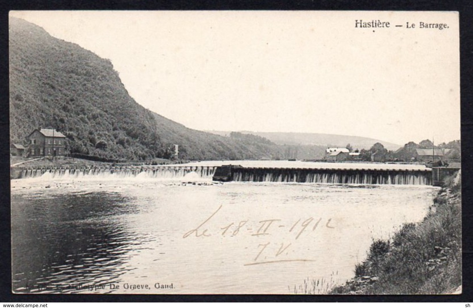 HASTIERE  - Le Barrage - Phototypie De Graeve N° 478x - Hastière