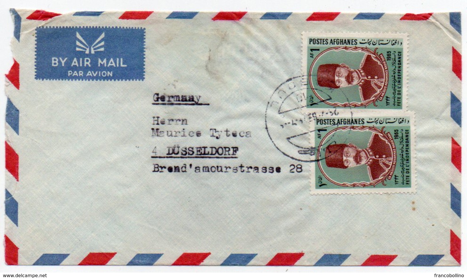 AFGHANISTAN - AIR MAIL COVER TO GERMANY 1967 - Afghanistan