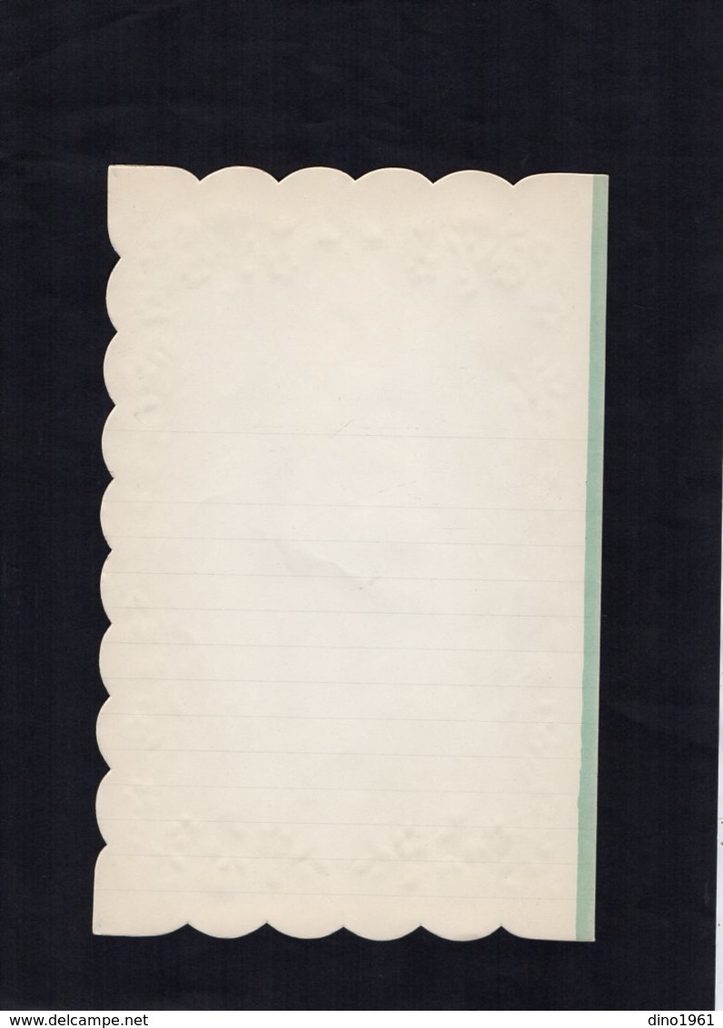 VP15.081 - Lettre Vierge Papier Gaufré Double Page Avec Découpi Enfant - Enfants