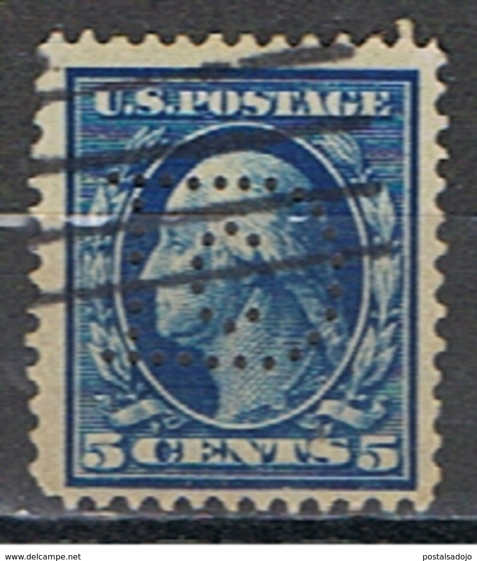 (US 53) UNITED STATES // YVERT 171 // PERFORE / PERFIN //  1908-09 - Zähnungen (Perfins)