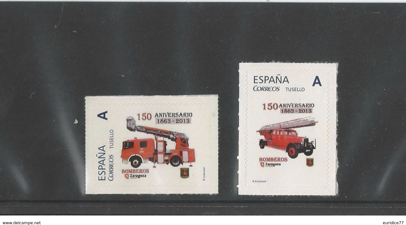 Spain 2015- 150 Years Firefighters Of Zaragoza Stamp Set Tu Sello Mnh - Nuevos