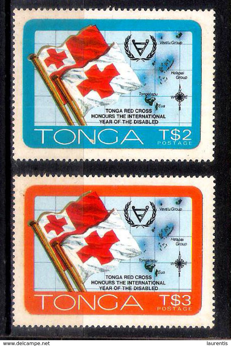 235  Red Cross - Croix Rouge - Tonga Yv 478-79 MNH - 4,50 (17) - Rotes Kreuz