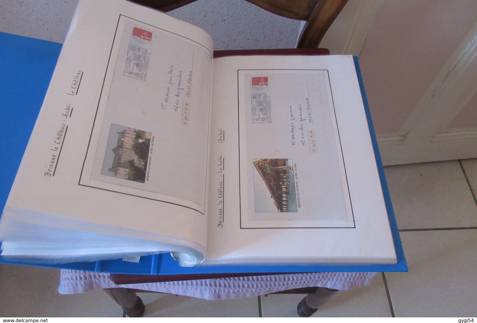 3  classeurs   de timbres oblitérés et Prêt à Poster des timbres classiques  aux semi - modernes et Modernes 43 scans