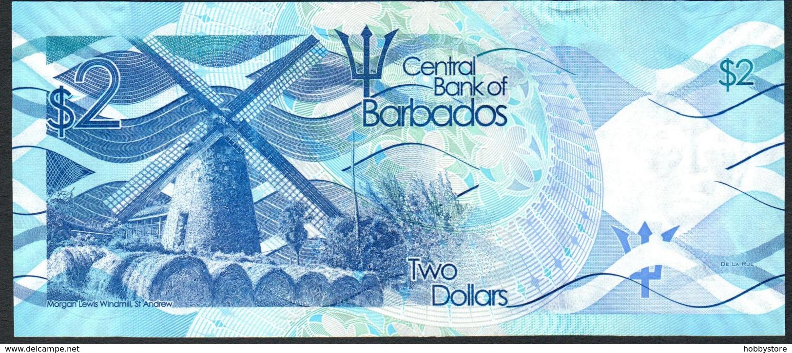 Barbados 2 Dollars 2013 UNC-aUNC - Barbados