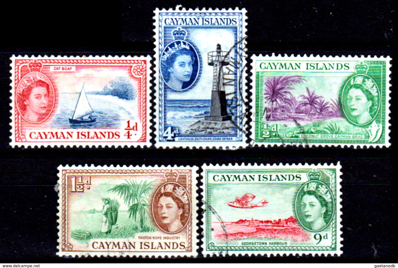 Cayman-051 - Emissione 1953-59 (+/o) LH - Senza Difetti Occulti. - Cayman (Isole)