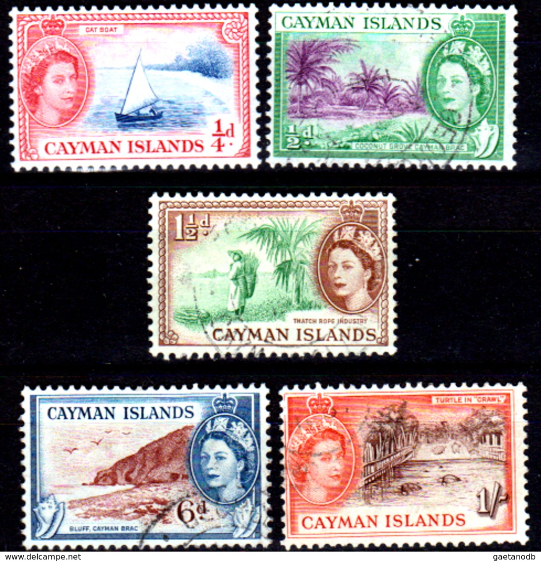 Cayman-052 - Emissione 1953-59 (+/o) LH - Senza Difetti Occulti. - Cayman (Isole)