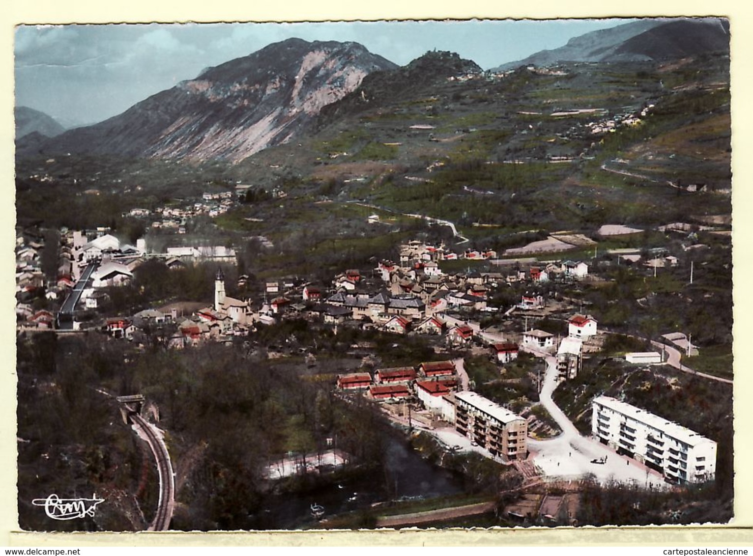 X09036 LUZENAC Ariège Usine Talc Quartier Immeubles Vue Panoramique De La Vallée 27.08.1966- COMBIER 42 - Autres & Non Classés