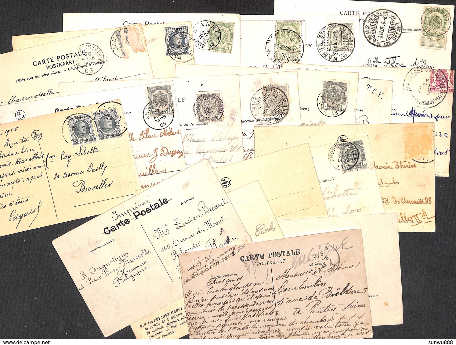 Namur (Province) - Lot 20  Cartes  (Les Balances Namur Han S/ Lesse Laforêt Rouillon Alle ... Prix Attractif !) - Autres & Non Classés