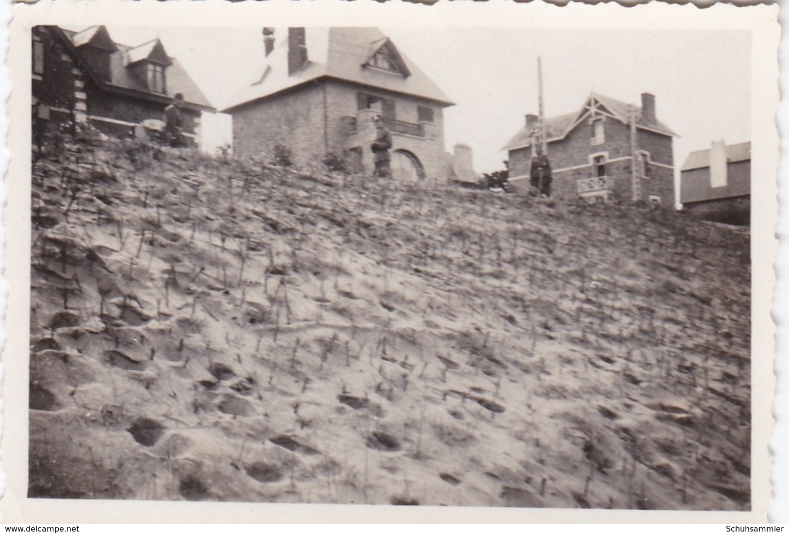 3 Original Fotos Von Deutschen Soldaten In Rothéneuf - Guerre, Militaire