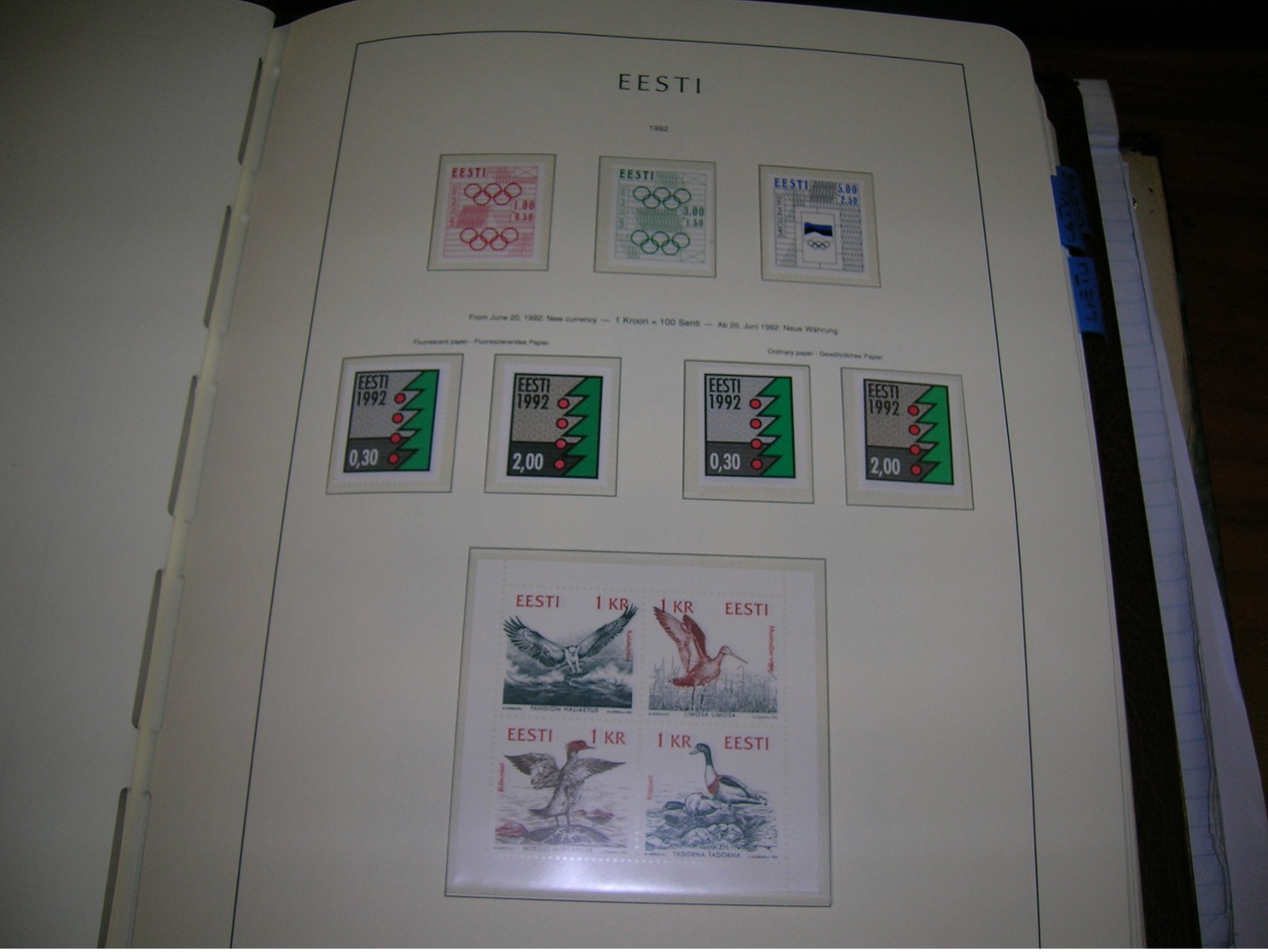 Estonia PO 1992 Natale  Scott.235+236+ See Scan On Leucthurm Page; - Estonia