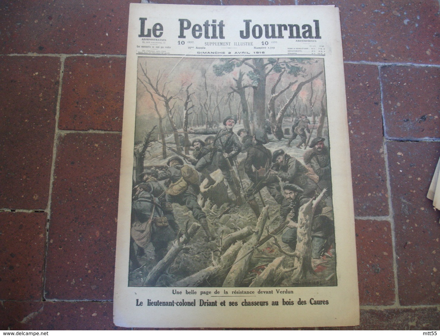 Colonel Driant Bois Des Caures Verdun Troupes Russes Ravitaillees Par Enfants Le Petit Journal Illustree 1916 - Le Petit Journal