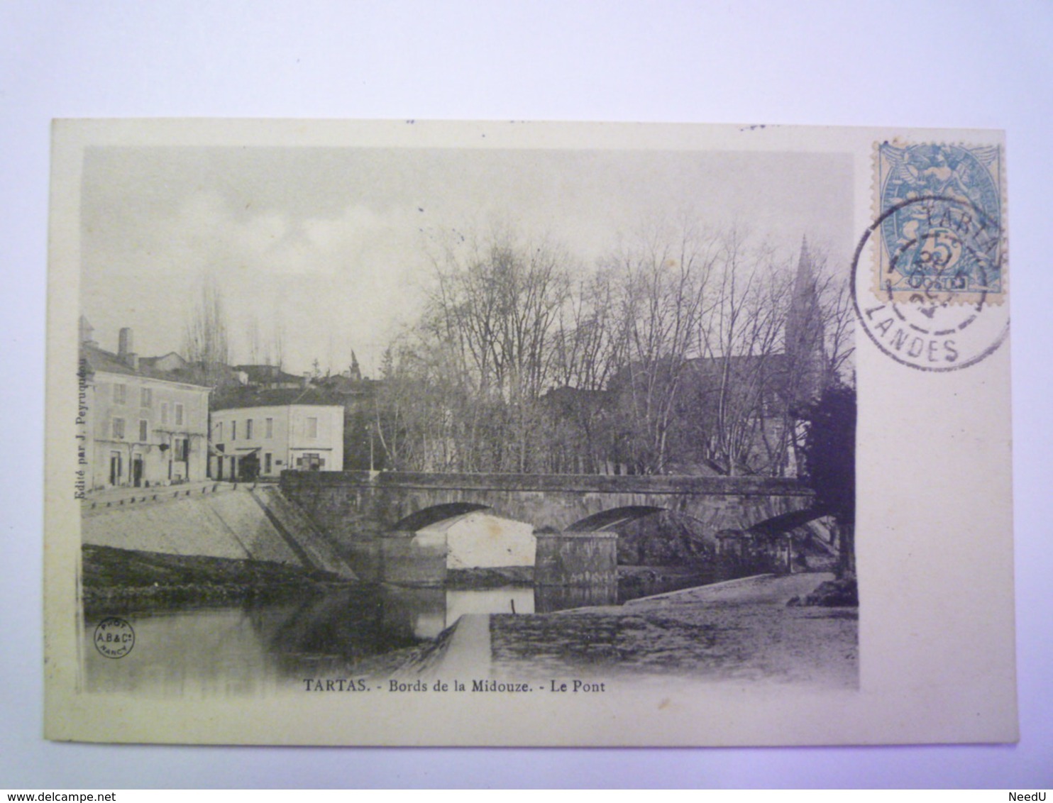 GP 2019 - 1523  TARTAS  (Landes)  :  Bords De La MIDOUZE  -  Le PONT   1904   XXX - Tartas