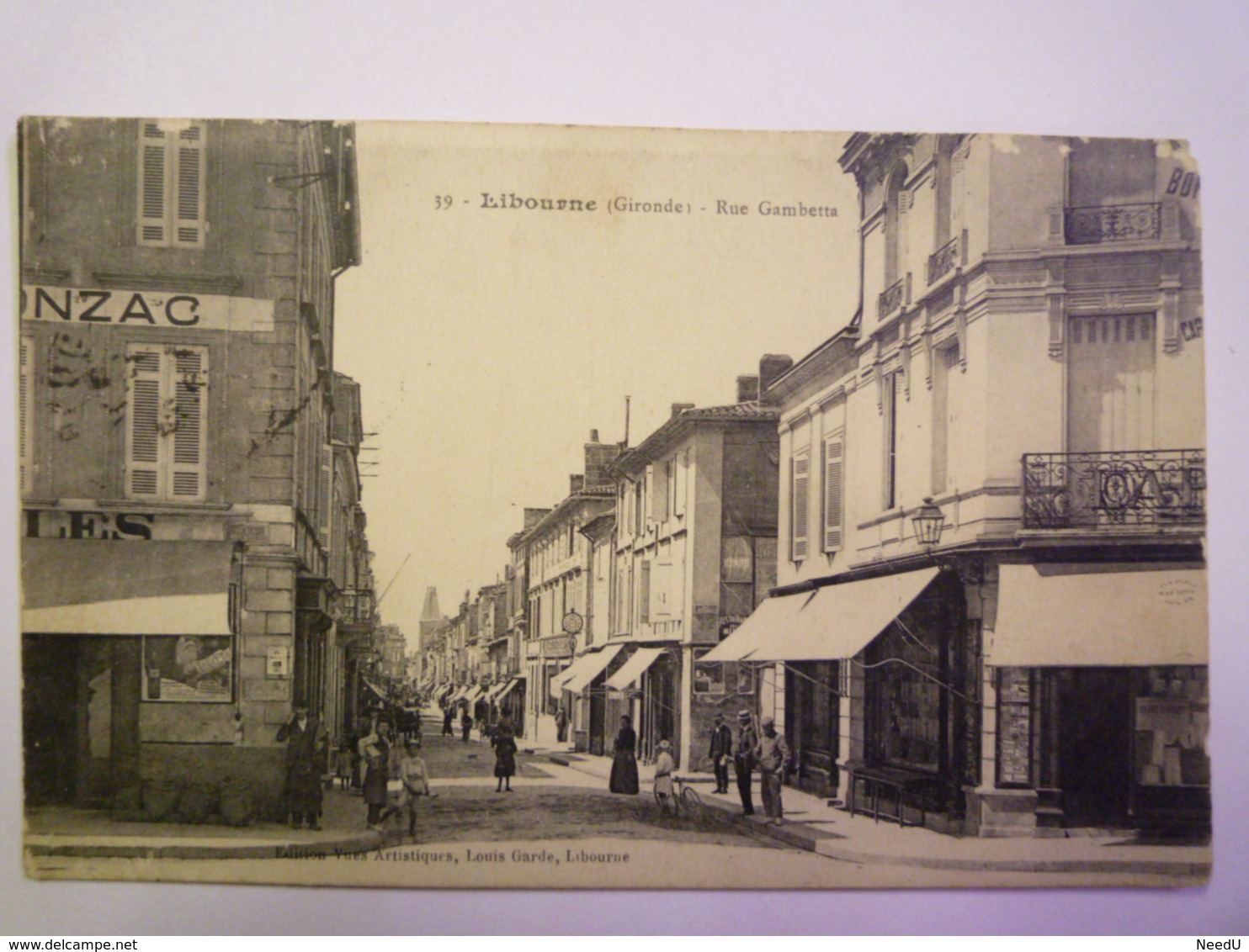 GP 2019 - 1526  LIBOURNE  (Gironde)  :  Rue Gambetta   1915   XXX - Libourne