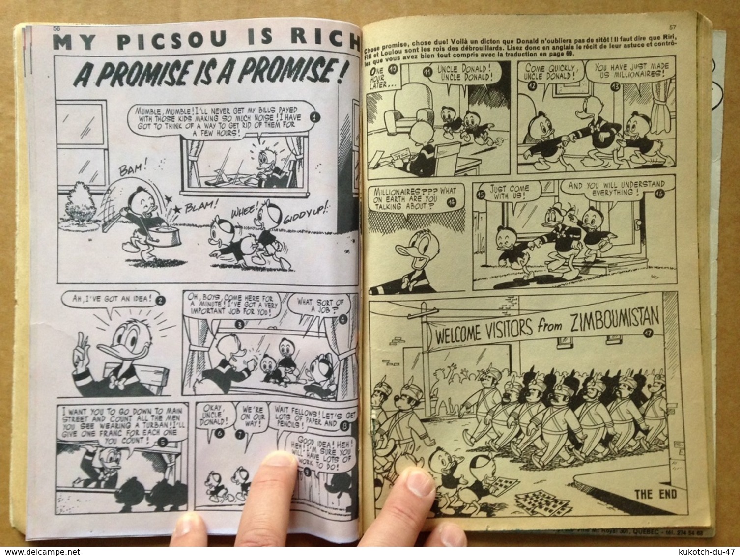 Disney - Picsou Magazine - Année 1975 - N°35 (avec grand défaut d'usure)